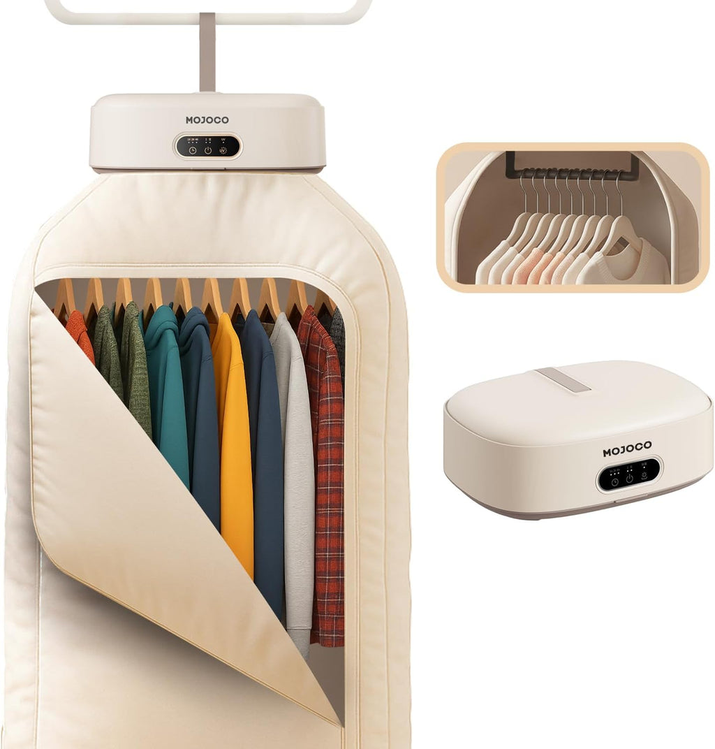 Portable Clothes Dryer - Mini/Compact Dryer for Apartment, RV, Travel - Small Quiet Fast-Drying Machine with Adjustable Timer & Hassle-Free Setup